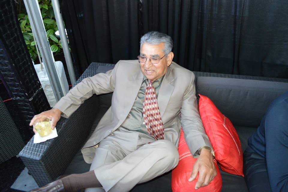 Father at a family celebration, later years