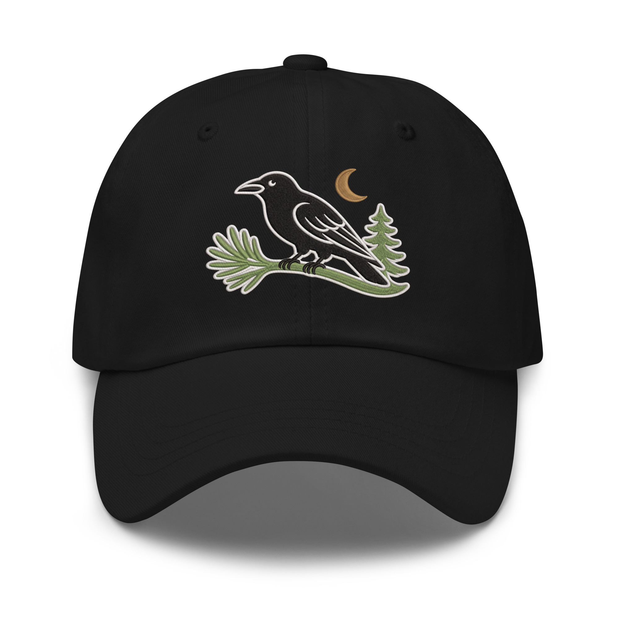 Murder & Moss Embroidered Raven Hat | PNW Dad Cap