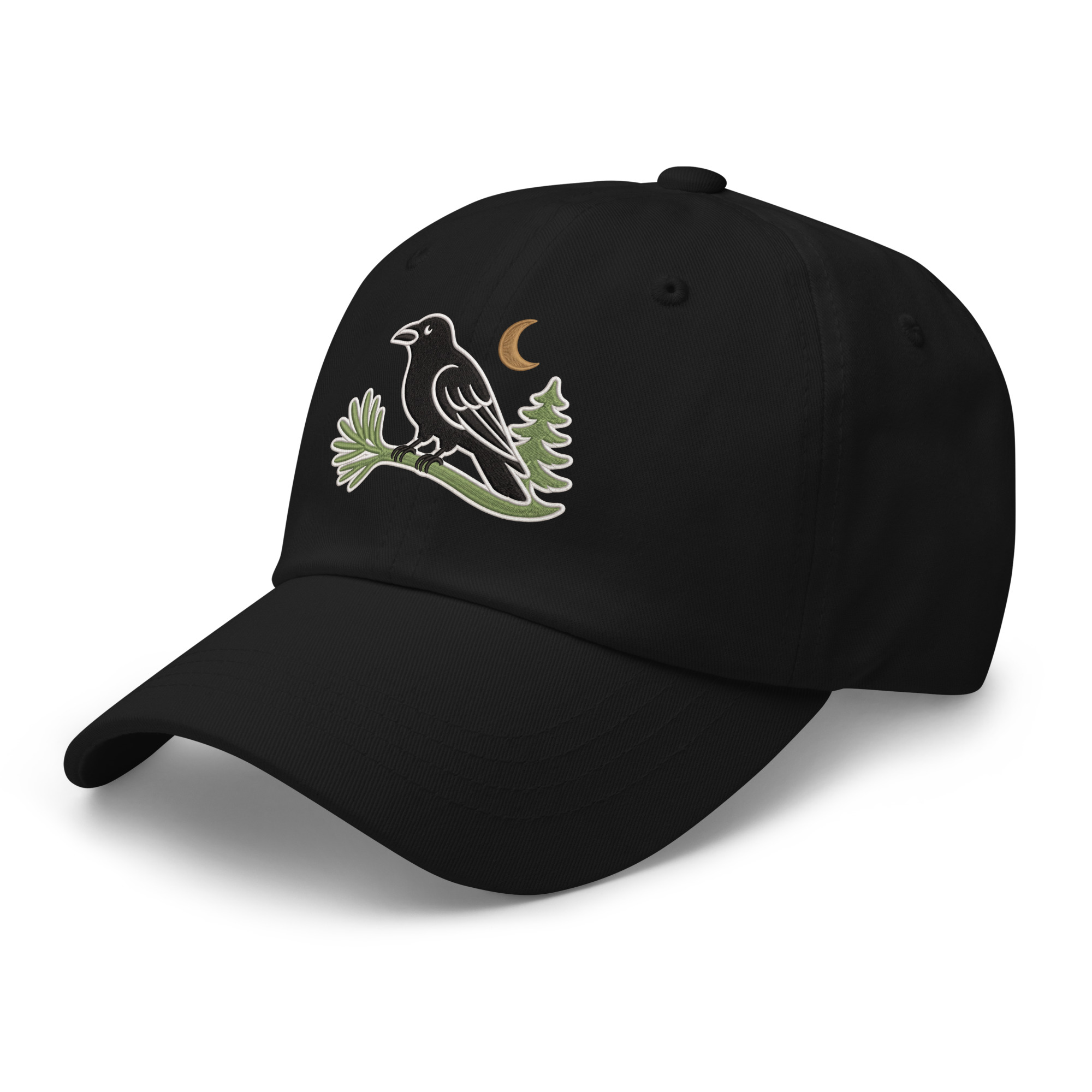 Murder & Moss Embroidered Raven Hat | PNW Dad Cap - Image 6