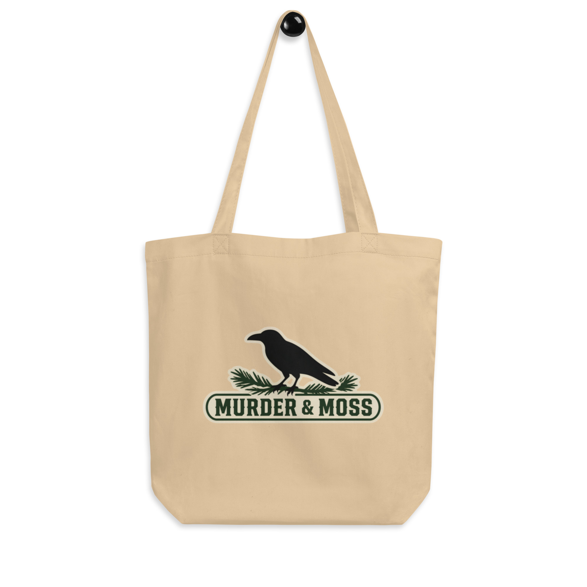 Murder & Moss Organic Cotton Tote | PNW Raven Bag - Image 4