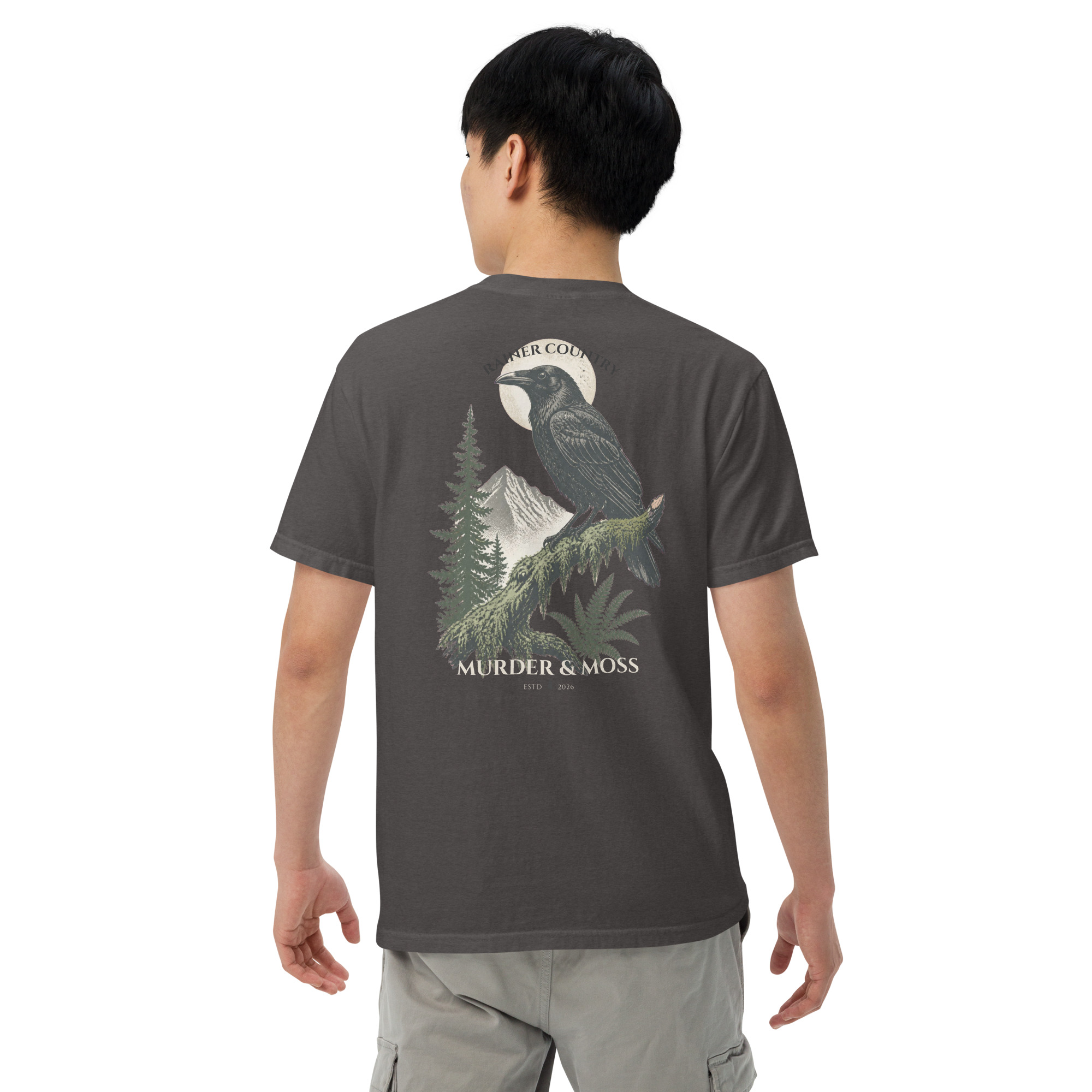 Murder & Moss Heavyweight T-Shirt | PNW Forest Tee - Image 7
