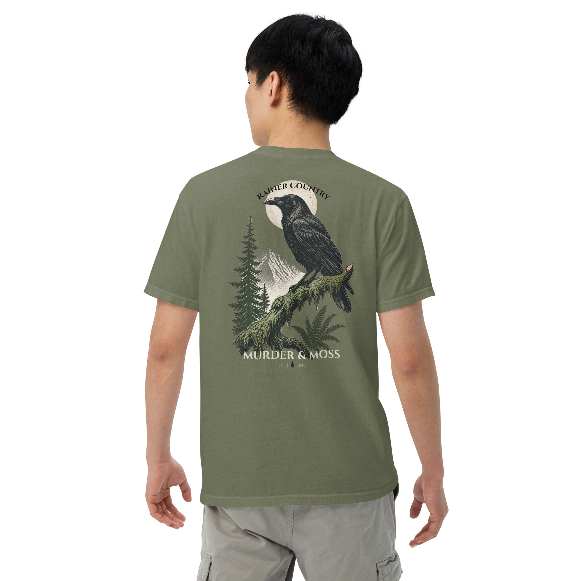 Murder & Moss Heavyweight T-Shirt | PNW Forest Tee - Image 23