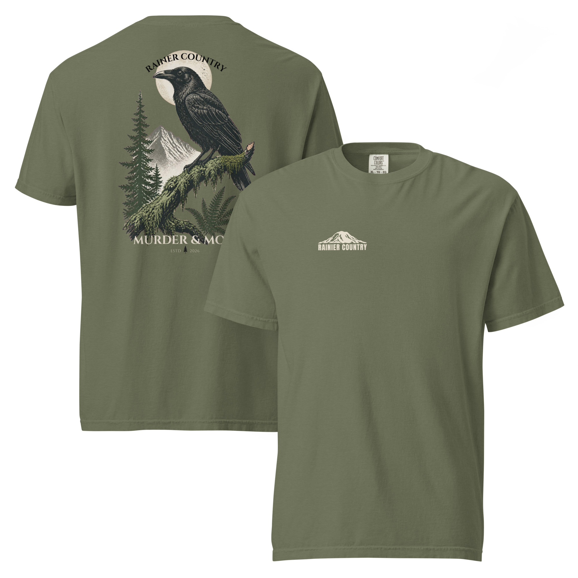 Murder & Moss Heavyweight T-Shirt | PNW Forest Tee - Image 6