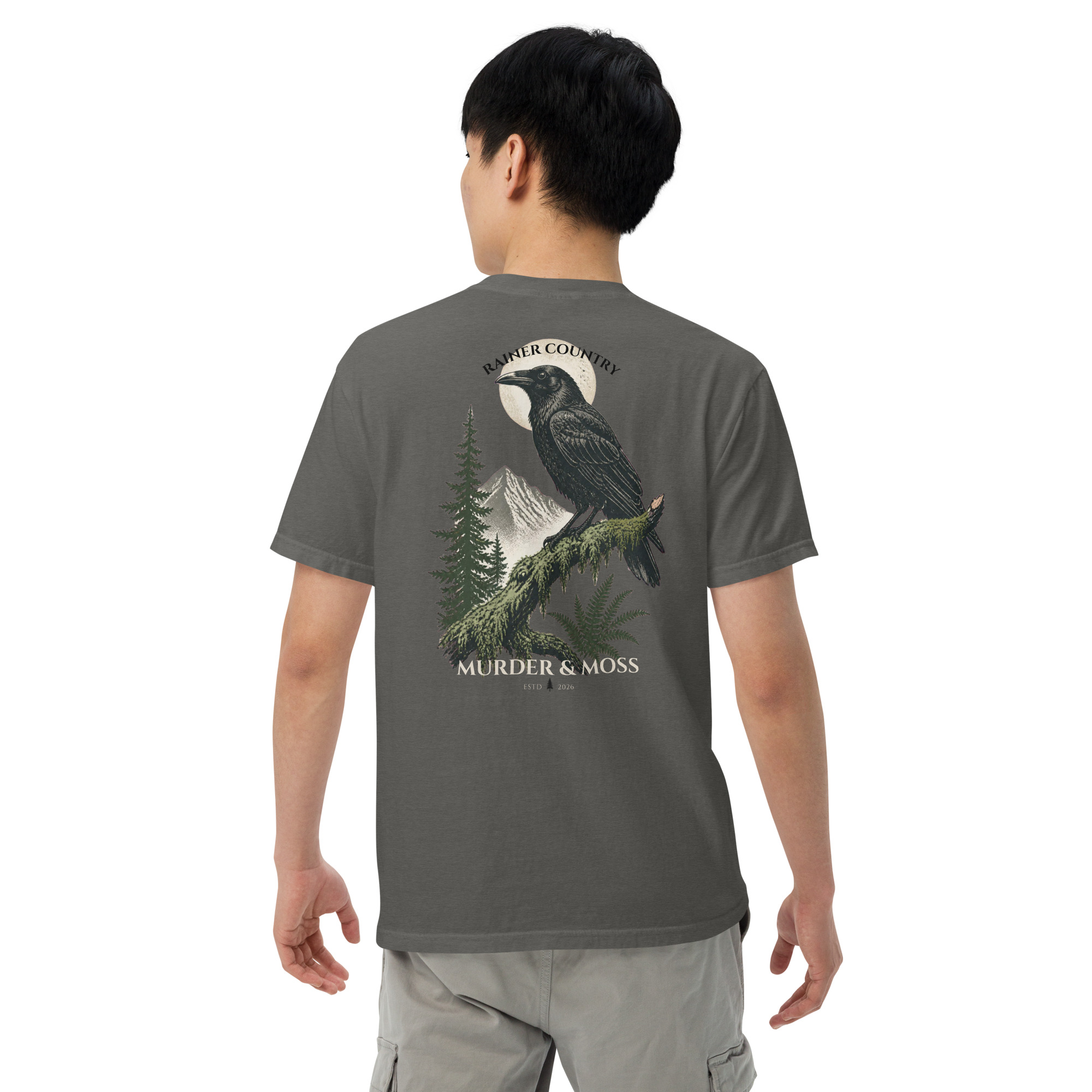 Murder & Moss Heavyweight T-Shirt | PNW Forest Tee - Image 16